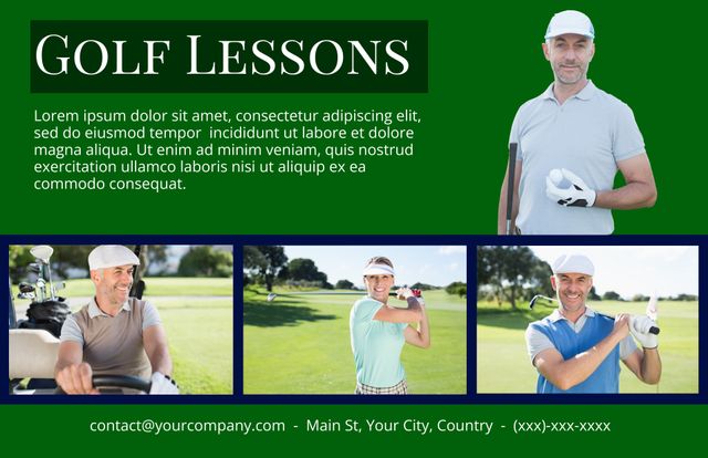 Golf Lessons with Professional Instructor - Download Free Stock Templates Pikwizard.com