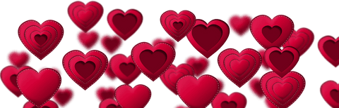 Romantic Red Hearts on Clear Background for Valentine’s Day - Download Free Stock Videos Pikwizard.com
