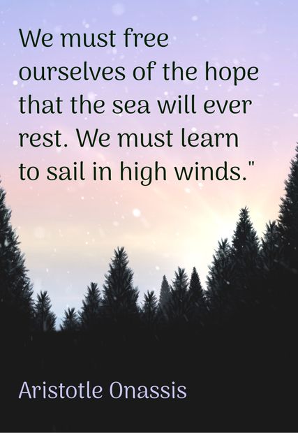 Image showcases a peaceful forest scene at twilight with an inspirational quote by Aristotle Onassis. Ideal for use in motivational presentations, nature-themed backgrounds, personal development content, and social media posts to inspire creativity and resilience. The calming nature imagery combined with a powerful message enhances artistic and reflective presentations.