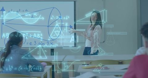 Interactive Classroom Learning with Holographic Displays - Download Free Stock Images Pikwizard.com