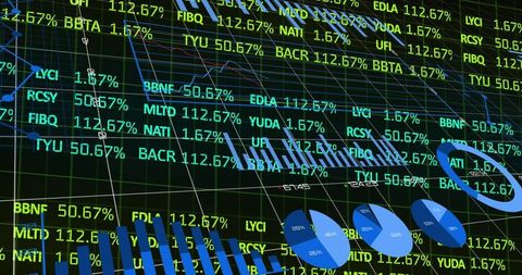 Digital Global Finance Graphics Over World Map - Download Free Stock Images Pikwizard.com