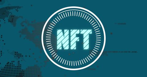NFT Technology on Digital Global Network Concept - Download Free Stock Images Pikwizard.com