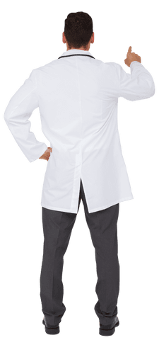 biracial male doctor interacting with virtual interface on transparent background - Download Free Stock Videos Pikwizard.com
