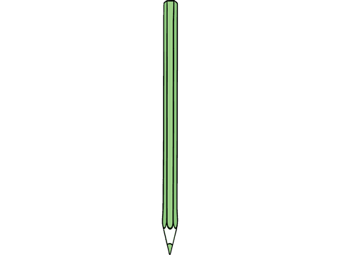 Green Pencil Illustration on Transparent Background for Creativity Concept - Download Free Stock Videos Pikwizard.com