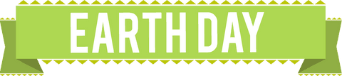earth day green banner with bold white text on transparent background - Download Free Stock Videos Pikwizard.com