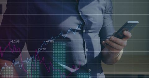 Professional Analyzing Financial Data via Smartphone - Download Free Stock Images Pikwizard.com