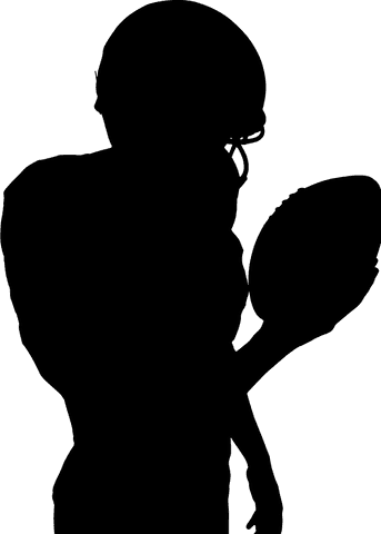 Dynamic Transparent Silhouette of American Football Player - Download Free Stock Videos Pikwizard.com