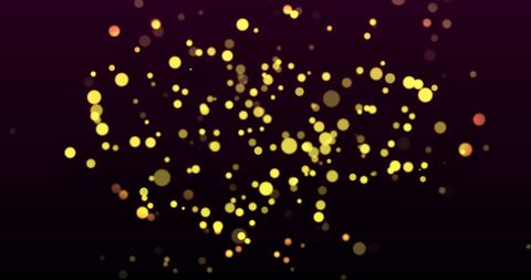 Glowing Yellow Bokeh Abstract Design