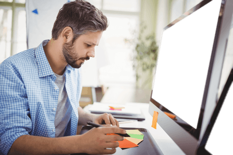 transparent monitor effect inspiring creative work environment - Download Free Stock Videos Pikwizard.com