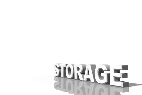 Transparent Storage Text with 3D Reflection Effect on Clear Background - Download Free Stock Videos Pikwizard.com