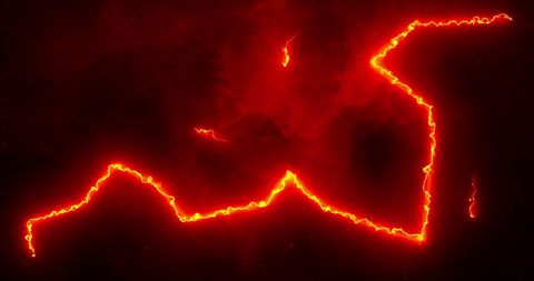 Vivid Lightning Bolts Electrifying Dark Sky