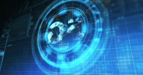 Futuristic 5G Network Concept with Digital Scanning Interface - Download Free Stock Images Pikwizard.com