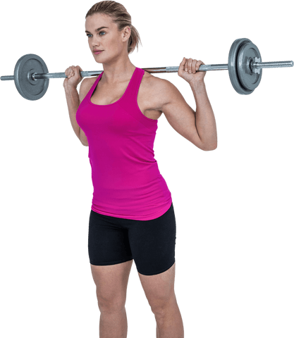 active woman lifting barbell with perfect technique - Download Free Stock Videos Pikwizard.com