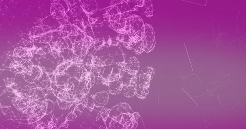 Digital Network Connections on Gradient Purple Background - Download Free Stock Images Pikwizard.com