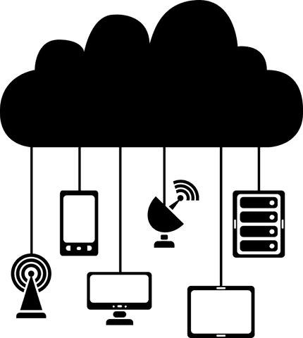 transparent cloud computing network with connected device - Download Free Stock Videos Pikwizard.com