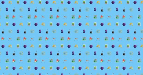 Colorful Geometric Repeating Pattern on Blue Background - Download Free Stock Images Pikwizard.com