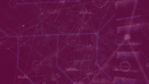 Abstract Digital Network and Data Visualization