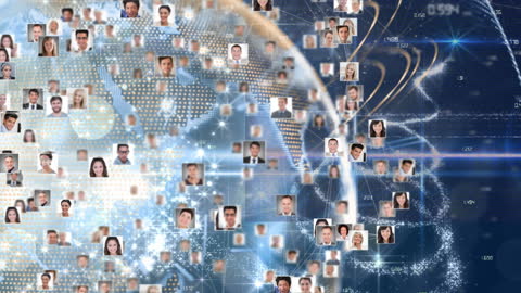Global Networking Concept with Digital Composite Imagery