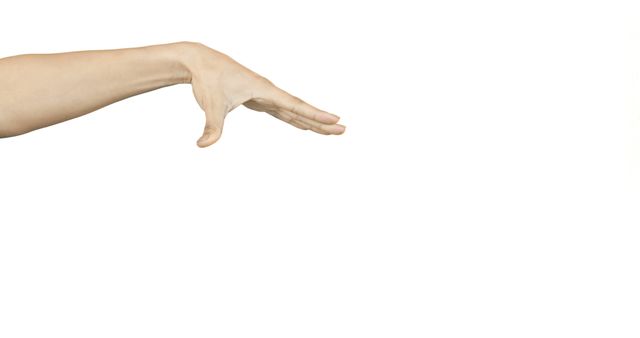 Hand Reaching Out Against White Background - Download Free Stock Images Pikwizard.com