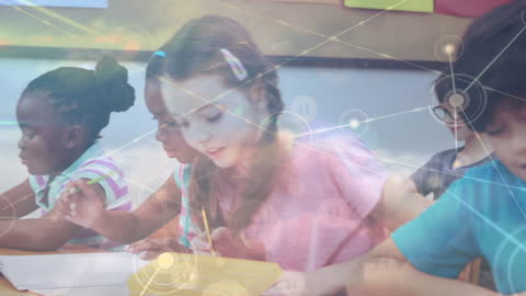 Children Learning with Digital Networks in Classroom