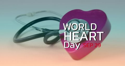 World Heart Day Concept with Stethoscope and Heart - Download Free Stock Images Pikwizard.com