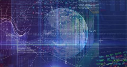Global Digital Economy with Data Processing Concepts - Download Free Stock Images Pikwizard.com