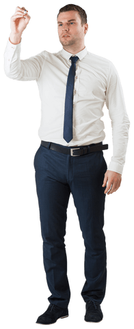 transparent businessman writing with marker in formal attire - Download Free Stock Videos Pikwizard.com