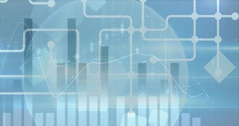 Futuristic Data Interface with Abstract Digital Graphs - Download Free Stock Images Pikwizard.com