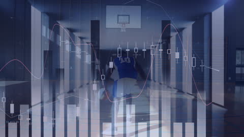 Basketball and Financial Data Overlapping Concept