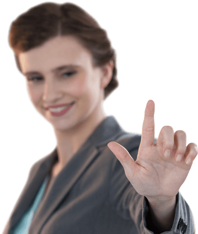 Businesswoman Interacting with Transparent Virtual Technology - Download Free Stock Videos Pikwizard.com