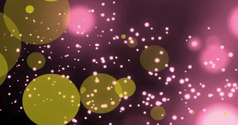Festive Sparkle Background with Pink and Yellow Light Spots - Download Free Stock Images Pikwizard.com
