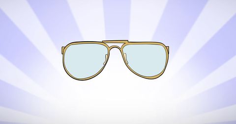 Aviator Sunglasses on Blue Ray Design - Download Free Stock Images Pikwizard.com