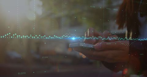Overlayed Graphs on Smartphone Usage Indicating Data Analysis - Download Free Stock Images Pikwizard.com