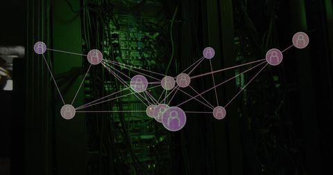 Futuristic Network Connection in a Data Center - Download Free Stock Images Pikwizard.com