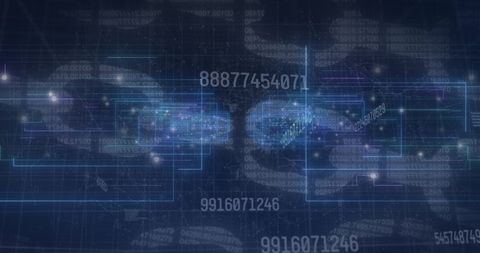 Digital Data Chains and Holographic Interface - Download Free Stock Images Pikwizard.com
