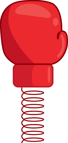 transparent cartoon boxing glove on spring for playful pop art - Download Free Stock Videos Pikwizard.com