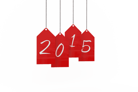2015 on Red Tags Transparent Background Year Celebration Concept - Download Free Stock Videos Pikwizard.com