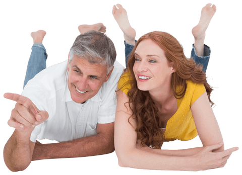 Joyful Couple Relaxing on Transparent Background - Download Free Stock Videos Pikwizard.com