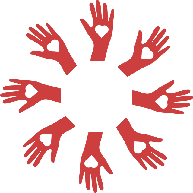 Red Hands with Heart Symbols on Transparent Background for Charity Concepts - Download Free Stock Videos Pikwizard.com