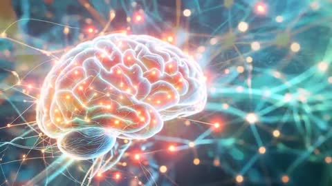 Glowing Neural Network Concept Showcasing Brain Connections