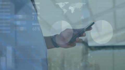 Businessman Analyzing Digital Data Visualization Innovation