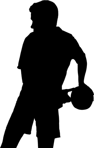 transparent vector silhouette of rugby player in action - Download Free Stock Videos Pikwizard.com