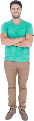 full length portrait of smiling man with transparent background - Download Free Stock Videos Pikwizard.com