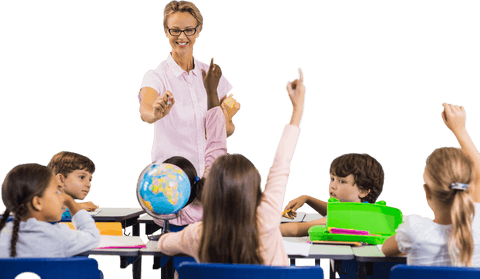 transparent classroom interaction with teacher and engaged students - Download Free Stock Videos Pikwizard.com