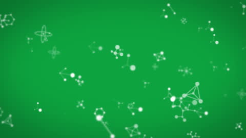 Dynamic DNA Molecules Animation on Vibrant Green Background