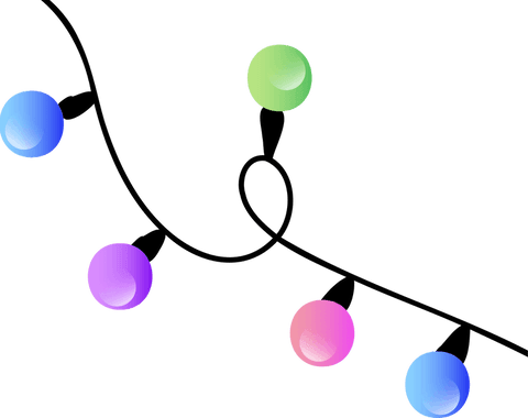 glossy festive string lights on transparent background - Download Free Stock Videos Pikwizard.com