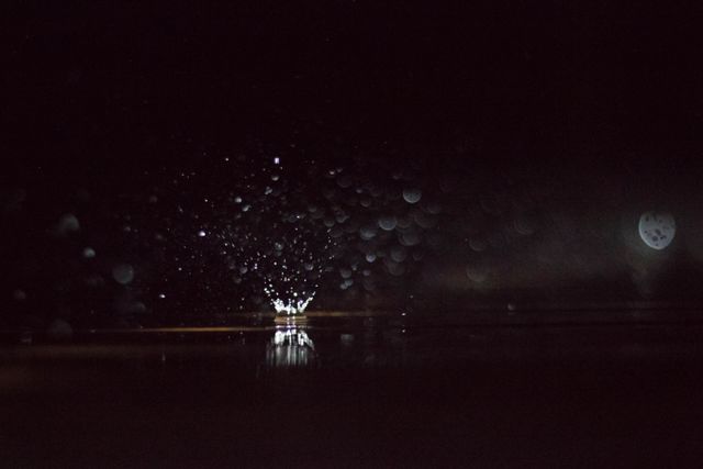 Raindrop Splash in Moonlit Night - Download Free Stock Photos Pikwizard.com