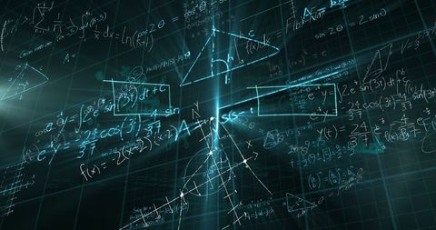 floating mathematical equations on black background - Download Free Stock Images Pikwizard.com