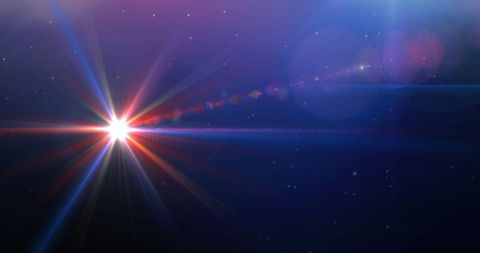 Vibrant Light Trails Illuminate Starry Space Background - Download Free Stock Images Pikwizard.com