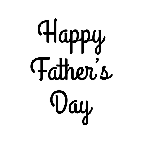 Happy father's day caption on transparent background